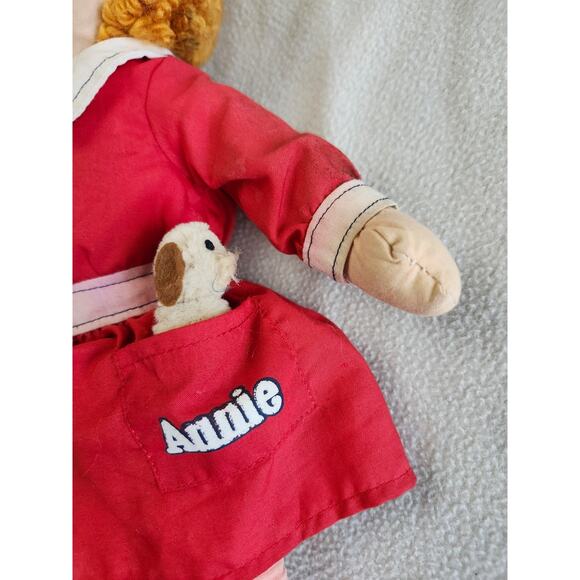 Vintage 1982 Knickerbocker Little Orphan Annie Plush Doll 16” Doggy Hardknock - Picture 3 of 7